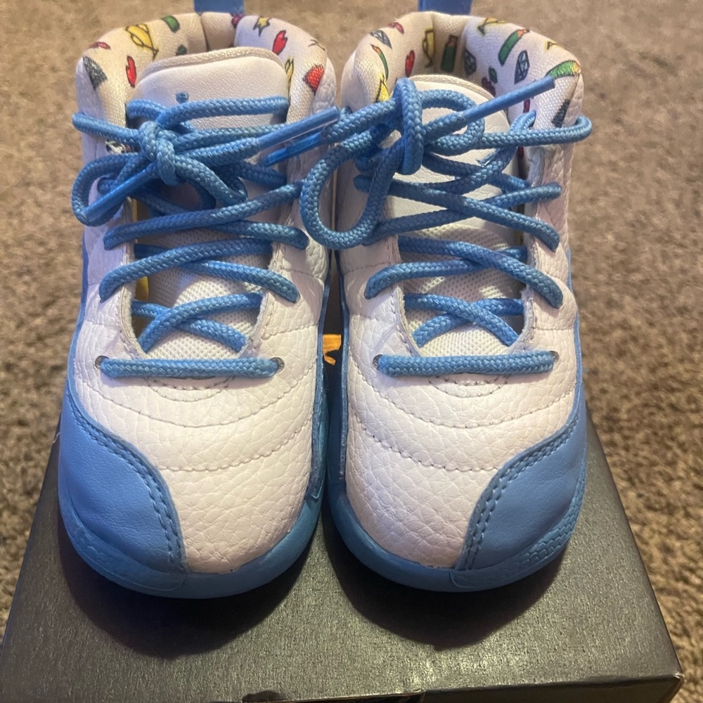 Toddler Jordan 12s retro Emoji